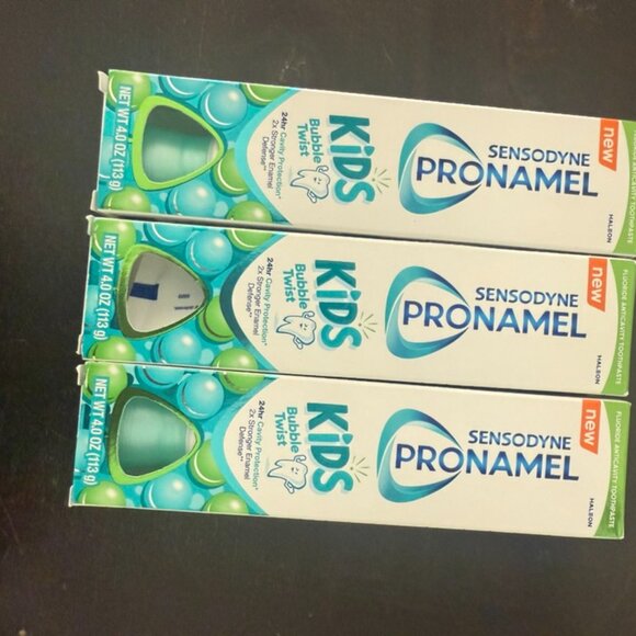 NWT Sensodyne Pronamel Kids Toothpaste Bubble Twist Flavor - Picture 3 of 5
